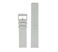 POYNMRE Correa de cuero Hebilla de acero inoxidable de liberación rápida Correa de reloj de piel de vaca de cuero curtido vegetal 18/20/22 mm Compatible con hombres y mujeres(Light Grey 01,22mm)