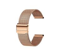 POYNMRE Correa de malla milanesa 20 mm compatible con Casio MTP-M305, correa acero inoxidable for hombre y mujer, 1183 V006 V001(A rose gold)