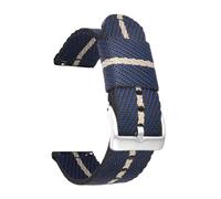 POYNMRE Correa de nailon compatible con Casio Pro Trek PRW-6600 PRG-600/650Y GA-2000 Hebilla de acero inoxidable Lona Hombres Liberación rápida Reemplazo de correa de reloj(Blue khaki silver)