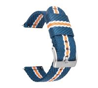 POYNMRE Correa de nailon compatible con Casio Pro Trek PRW-6600 PRG-600/650Y GA-2000 Hebilla de acero inoxidable Lona Hombres Liberación rápida Reemplazo de correa de reloj(Blue white orange s)