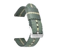 POYNMRE Correa de nailon compatible con Casio Pro Trek PRW-6600 PRG-600/650Y GA-2000 Hebilla de acero inoxidable Lona Hombres Liberación rápida Reemplazo de correa de reloj(Dark green khaki sil)