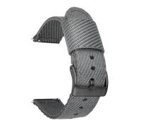 POYNMRE Correa de nailon compatible con Casio Pro Trek PRW-6600 PRG-600/650Y GA-2000 Hebilla de acero inoxidable Lona Hombres Liberación rápida Reemplazo de correa de reloj(Grey black)