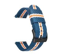 POYNMRE Correa de nailon compatible con Casio Pro Trek PRW-6600 PRG-600/650Y GA-2000 Hebilla de acero inoxidable Lona Hombres Liberación rápida Reemplazo de correa de reloj(Blue white orange b)
