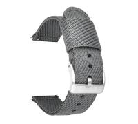 POYNMRE Correa de nailon compatible con Casio Pro Trek PRW-6600 PRG-600/650Y GA-2000 Hebilla de acero inoxidable Lona Hombres Liberación rápida Reemplazo de correa de reloj(Grey silver)