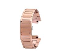 POYNMRE Correa de reloj Casio GA-2100 GM2100 acero refinado modificado roble estilo granja, compatible con pulsera for hombre(Rose gold)
