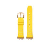 POYNMRE Correa de reloj compatible con Casio G-Shock GMW-B5000 GM-B2100 GMB2100 GMC-B2100 MRG-B2100D. caucho fluorado eslabones repuesto(Yellow-RG pin)
