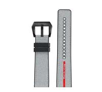 POYNMRE Correa de reloj con base de goma de nailon compatible con Panerai Stealth Series PAM1391 PAM1579 Pam00321 Lumino PAM441 Pulsera for hombre Correa de reloj de 24 mm(Gray-black)