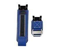 POYNMRE Correa de reloj cuero genuino retro modificada compatible con Casio G-SHOCK Big Mud King GWG-B1000 GWG-1000 GWG-2000(Blue white,For GWG-1000)