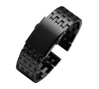 POYNMRE Correa de reloj de acero inoxidable compatible con Diesel DZ4316 DZ7395 7305 4209 4215 Correa de reloj de pulsera sólida de metal for hombres Pulsera de 24 mm, 26 mm, 28 mm y 30 mm(A-black,22m