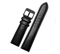 POYNMRE Correa de reloj de cuero genuino Interfaz común 16 mm 18 mm 19 mm 20 mm 21 mm 22 mm Compatible con la serie Casio EFV540/506/EFS-S500/510/EFR-303(Red Black,18mm)