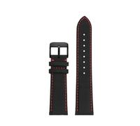 POYNMRE Correa de reloj de nailon de lona compatible con Casio Edifice Series EF-550D EFR-303L EFB900 Series, pulsera deportiva resistente al agua de 22 mm(Black red-black A)