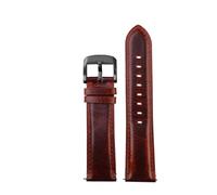 POYNMRE Correa de reloj de piel de vaca vintage de 20 mm y 22 mm compatible con Fossil Je-ep Wrangler compatible con Seiko, pulsera de cadena de reloj de cuero verde retro for hombres y mujeres(Light