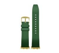POYNMRE Correa de reloj de silicona compatible con Casio G-SHOCK GMW-B5000 Series Conector de banda de reloj de goma modificada Pulsera 35 aniversario(Green-gold)