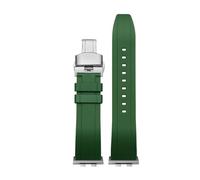 POYNMRE Correa de reloj de silicona compatible con Casio G-SHOCK GMW-B5000 Series Conector de banda de reloj de goma modificada Pulsera 35 aniversario(A-green-silver)