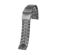 POYNMRE Correa de reloj deportiva acero y titanio for hombre Seiko Canned Abalone No. 5 22 mm, compatible con pulsera moda liberación rápida(Titanium color)