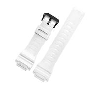 POYNMRE Correa de reloj gel sílice compatible con Casio AQ-S810, AEQ-110, MCW-200H, AE-1000W, resistente al agua, suave, deportiva, correa goma for hombre(Lightwhite-Black)
