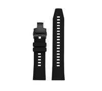 POYNMRE Correa de reloj inteligente 22 mm gel sílice, color negro, naranja, gris y azul, compatible con HUAWEI GT5/GT5pro/GT4/3, correa goma liberación rápida for hombre(Black-Black)