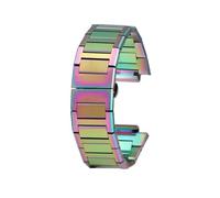 POYNMRE Correa de reloj pequeña de metal for hombre Compatible con Casio GM-110 GA-110 GM-110GB Correa GSHOCK DW5600 accesorios de pulsera de reloj de acero inoxidable(Rainbow)