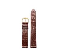 POYNMRE Correa de reloj piel cocodrilo for hombre y mujer, 16 mm, 18 20, compatible con LONGINES PATEK PHILIPPE, correa ultrafina suave(1Blue-Rose,18mm)