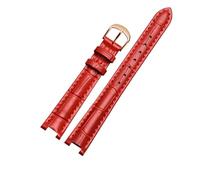 POYNMRE Correa de reloj piel vaca compatible con Tissot Folli Follie Rossini CK MK Mk5774 Mk2277 2425 for hombre y mujer, correa muesca 18 mm(14x6mm(notch))