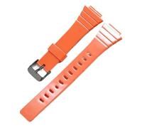 POYNMRE Correa de reloj resina compatible con CASIO W-215H W215H, accesorios deportivos for 18 mm for hombre y mujer(Orange B)