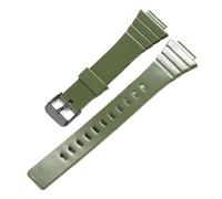 POYNMRE Correa de reloj resina compatible con CASIO W-215H W215H, accesorios deportivos for 18 mm for hombre y mujer(Military Green B)