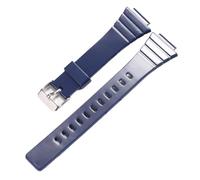 POYNMRE Correa de reloj resina compatible con CASIO W-215H W215H, accesorios deportivos for 18 mm for hombre y mujer(Deep Blue S)