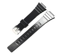 POYNMRE Correa de reloj resina compatible con CASIO W-215H W215H, accesorios deportivos for 18 mm for hombre y mujer(Black S)