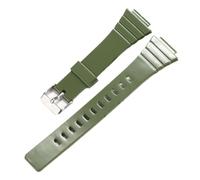 POYNMRE Correa de reloj resina compatible con CASIO W-215H W215H, accesorios deportivos for 18 mm for hombre y mujer(Military Green S)