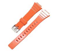 POYNMRE Correa de reloj resina compatible con CASIO W-215H W215H, accesorios deportivos for 18 mm for hombre y mujer(Orange S)