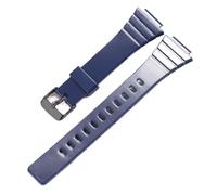 POYNMRE Correa de reloj resina compatible con CASIO W-215H W215H, accesorios deportivos for 18 mm for hombre y mujer(Deep Blue B)