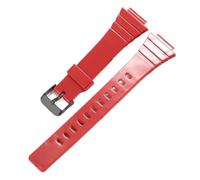 POYNMRE Correa de reloj resina compatible con CASIO W-215H W215H, accesorios deportivos for 18 mm for hombre y mujer(Red B)