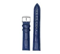 POYNMRE Correa de reloj transpirable compatible con Casio Ocean Heart EFB-670 EFB-530 EFV-600 EFR-552 Correa de reloj de cuero azul y negro 18 mm 20 mm 21 mm 22 mm(01 royal blue-A,20mm)