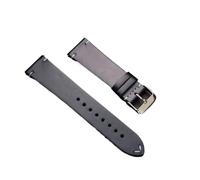 POYNMRE Correa de reloj universal cuero genuino, 18, 19, 20 mm, 21, 22 y 24, fina, piel vaca, estilo retro, for hombre mujer(Noir,20mm)