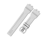 POYNMRE Correa de resina compatible con Casio Watch GBA-800 GMA-B800 for hombre, resistente al agua, silicona, repuesto, accesorios(Bianco)