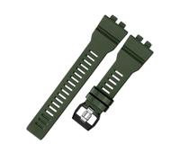 POYNMRE Correa de resina compatible con Casio Watch GBA-800 GMA-B800 for hombre, resistente al agua, silicona, repuesto, accesorios(Army green)