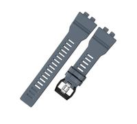 POYNMRE Correa de resina compatible con Casio Watch GBA-800 GMA-B800 for hombre, resistente al agua, silicona, repuesto, accesorios(Grey)