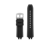 POYNMRE Correa de silicona compatible con Casio Series GBD-200 GBD-200UU GBD-200SM for reloj, pulsera impermeable for deportes al aire libre con herramientas(Black gray-silver)