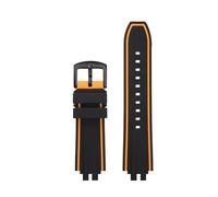 POYNMRE Correa de silicona compatible con Casio Series GBD-200 GBD-200UU GBD-200SM for reloj, pulsera impermeable for deportes al aire libre con herramientas(Black orange-black)