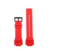 POYNMRE Correa de silicona compatible con Casio Small Square DW-291H, DW-290, W-218H/219H, A158, pulsera goma modificada for hombre 18 mm(Red matte model)