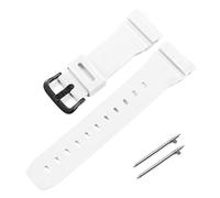 POYNMRE Correa de silicona de 16 mm compatible con Casio G-Shock DW5600 DW6900 G5600 G5700 GW-M5610 GW-5000 GM5610 GWX5600(White black)