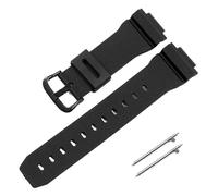 POYNMRE Correa de silicona de 16 mm compatible con Casio G-Shock DW5600 DW6900 G5600 G5700 GW-M5610 GW-5000 GM5610 GWX5600(Black black)