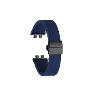POYNMRE Correa de silicona for reloj Casio GMW-B5000, GM-B2100, MRG-B5000, cuadrada pequeña, modificada, goma(Blue-Black,For GM-B2100)