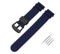 POYNMRE Correa modificada compatible con Seiko No. 5 Abalone Small MM SRP777J1 Sport, correa de silicona impermeable for reloj hombre, accesorios pulsera(Blue-black,21mm)