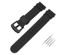 POYNMRE Correa modificada compatible con Seiko No. 5 Abalone Small MM SRP777J1 Sport, correa de silicona impermeable for reloj hombre, accesorios pulsera(Black - black,22mm)