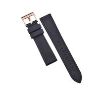 POYNMRE Correas de reloj cuero híbrido FPM/FKM alta resistencia, 20 mm y 22, liberación rápida, caucho fluorado resistente al agua for buceo(All Black-Rose Gold,22mm)