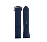 POYNMRE Correas de reloj silicona 20 mm y 22 compatibles con Omega Seamaster 300 Speedmaster Seiko Hamilton Moon(Blue black,22mm)
