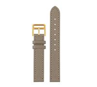 POYNMRE Genuine Leather Strap Of The Watch Is Suitable Compatible With Hermes 14mm 16mm 18mm Fashionable Comfortable Soft Cowhide Bracelet(Grey gold,16mm)