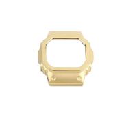 POYNMRE Kit de modificación DW5600, correa reloj ligera aleación titanio, compatible con Casio 3299, GW-B5600 y GW-M5610, bisel metálico herramientas(Gold case,GWM-5610mm)