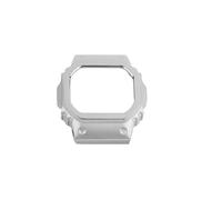 POYNMRE Kit de modificación DW5600, correa reloj ligera aleación titanio, compatible con Casio 3299, GW-B5600 y GW-M5610, bisel metálico herramientas(Silver case,DW5600mm)